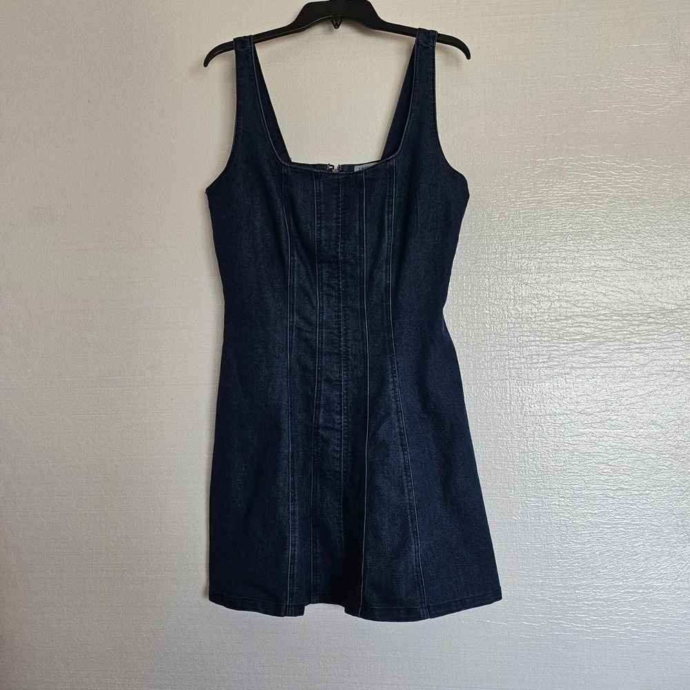 Tinsel Dark Wash Denim, Mini Dress, large